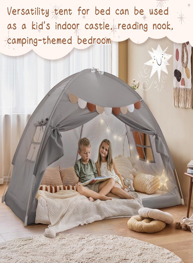 Sherilyn Bed Tent Bed Canopy Bunk Twin Size for Kids, Toddler Tent Indoor Floor Privacy Sleeping Tents Playhouse Drafty Room, Twin Bed Tents Blackout Space on Bed for Boys Girl Birthday, House Gift - Image 5
